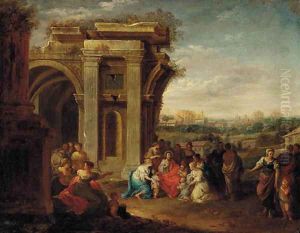 Suffer the little children to come unto me by Franz Ferg