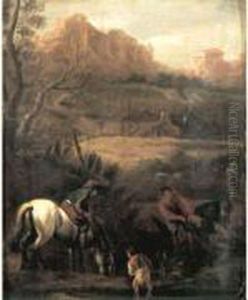 La Halte Du Cavalier by Dirk van Bergen