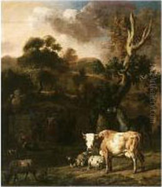A Pastoral Scene In An Italianate Landscape - view 1
