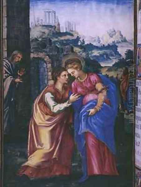 Visitation from a facsimile of the Breviary of King Philip II of Spain - view 1