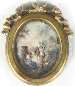 A Countryside Dance by Henri Joseph Van Blarenberghe