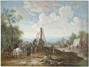 Feldlager (hinrichtungsszene) by Louis Nicolael van Blarenberghe
