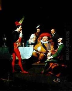 Falstaff Enacting Henry IV by George Whiting Flagg