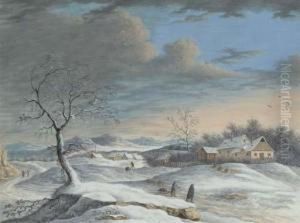 Collecting Wood On A Winter's Day