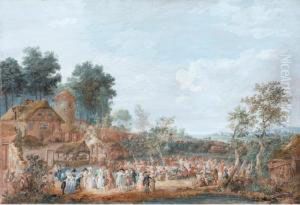 A Country Wedding by Louis Nicolael van Blarenberghe