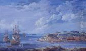 Brest With The Batterie Royale And Men O'war In The Bay