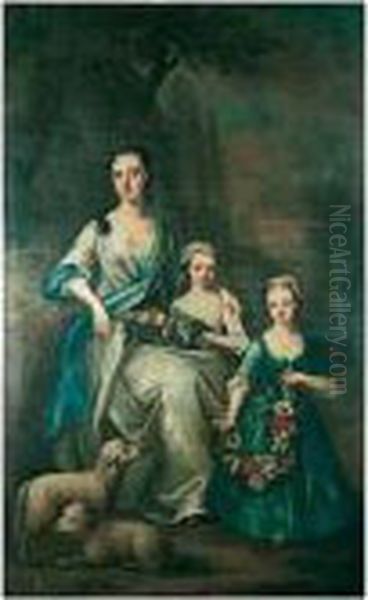 Portrait Of Mrs Mytton Of Halston Nee Letitia Owen (1696-1755) - view 1