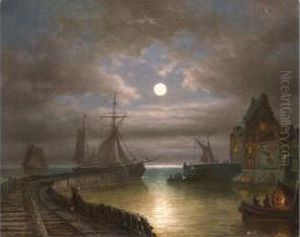 Hafen Im Mondschein