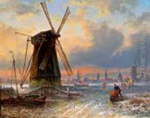Mulino Ad Acqua Olandese Nei Pressi Di Rotterdam - view 1