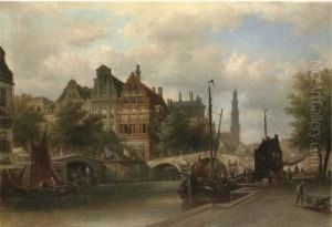 Canal Scene, Amsterdam