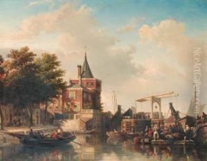 View Of The Schreierstoren, Amsterdam, In Summer