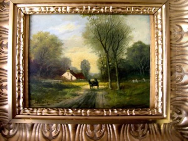 Landschaft Bei Gouda Mit Pferdekutsche - view 1