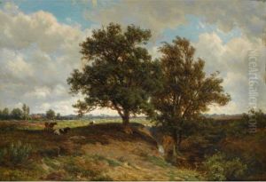 Cows In A Summer Landscape Cows In A Summer Landscape