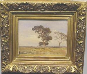 Tree In Landscape by Jan Willem Van Borselen