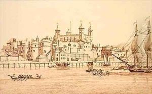 South View of the Tower of London by Joseph Farington