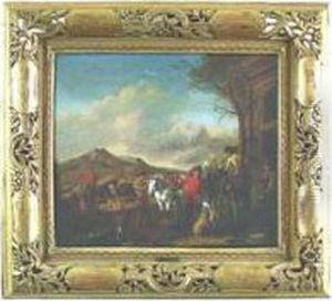 Le Depart Pour La Chasse Au Faucon by Jan Frans I Van Bredael