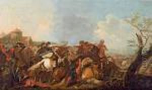 Battaglia Di Cavalleria by Jan Pieter Van Bredael I