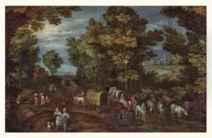 Le Retour Des Foins by Jan Pieter Van Bredael I
