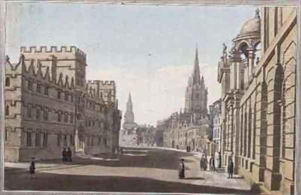 View of the High Street in Oxford - view 1