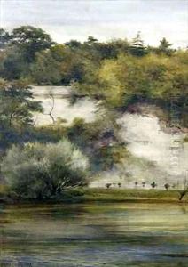 By the Riverside by Edward Henry Fahey