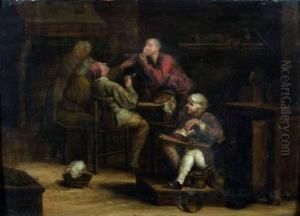 Reunion De Fumeurs A L'auberge