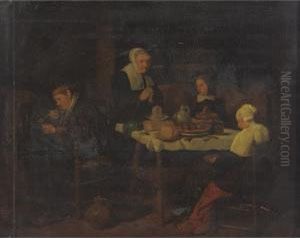 Property From A Private Collection, New York
 

 
 
 

 
 A Family At Prayer In A Kitchen Interior