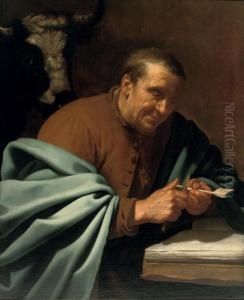 Saint Luke The Evangelist by Jan Van Bijlert