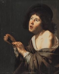 Ragazzo Con Scacciapensieri by Jan Van Bijlert