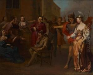 Scene Mythologique Avec Le Roi Midas