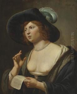 A Woman Singing A Woman Singing