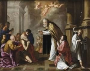 La Derniere Communion De Saint Jerome by Jan Van Bijlert
