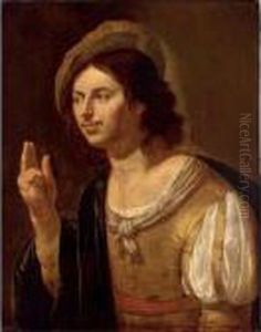 A Man, Wearing A Hat, Holding Up Three Fingers