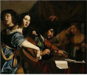 A Musical Company by Jan Van Bijlert