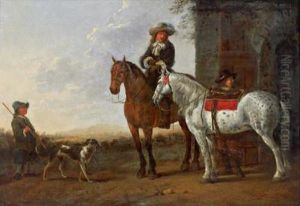 Aufbruch Zur Jagd by Abraham Van Calraet