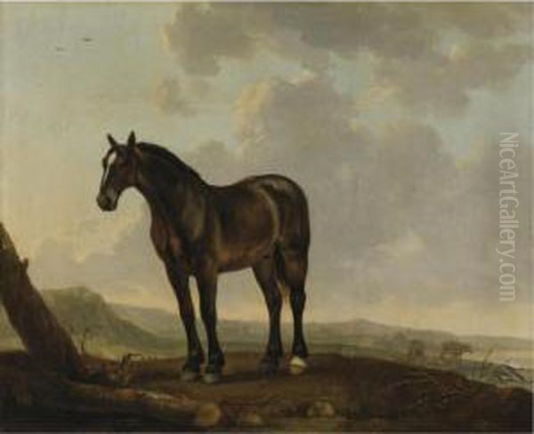 Portrait Of A Horse In A Landscape - view 1