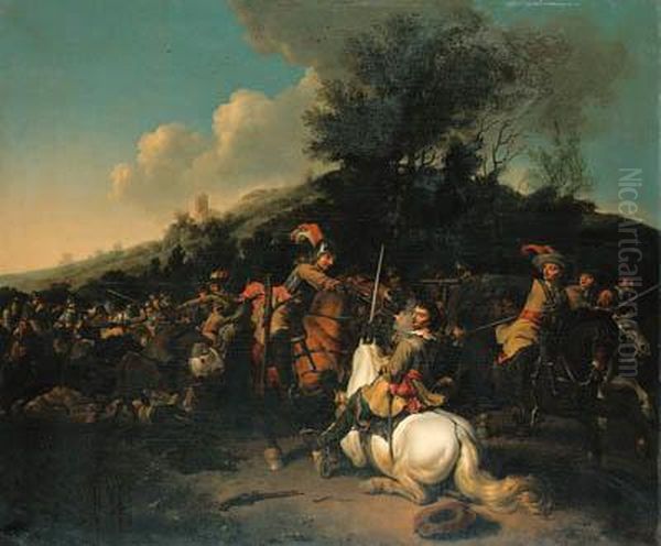 A Cavalry Skirmish - view 1