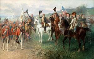 Washington And His Generals After The Battle Of Yorktown by Jan van Chelminski