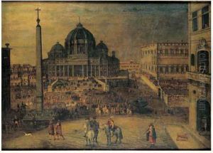 Rome : Vue De La Place Saint-pierre