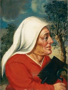 Figura Di Contadina, A Mezzo Busto by Marten Van Cleve