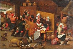 The King Drinks by Marten Van Cleve