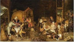 The Rich Kitchen by Marten Van Cleve