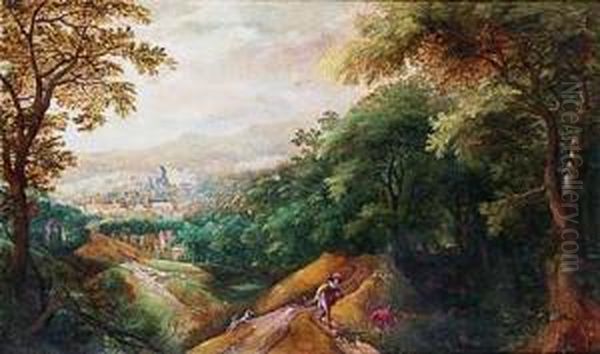 Paisaje Con Escena De Caza - view 1