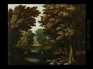Waldlandschaft Mit Vogeln