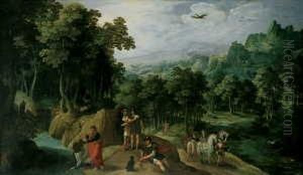 Weite Landschaft Mit Der Taufe Des Kammerers. - view 1