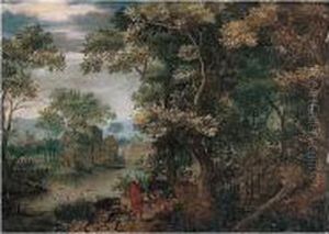 A Landscape With Elisha Cursing The Children Of Bethel