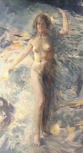 'L'Aurore' or 'L'Aube arrachant les Tenebres' by Leon Henri Marie Frederic