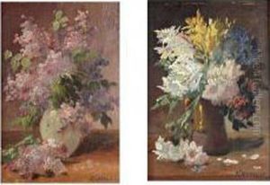 Bouquet De Lilas by Edmond Van Coppenolle
