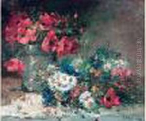 Coquelicots Et Marguerites by Edmond Van Coppenolle