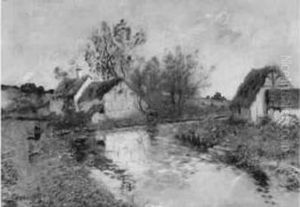 :< La Lavandiere > by Jacques Van Coppenolle