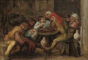Boors Merrymaking In A Tavern by Joos van Craesbeeck